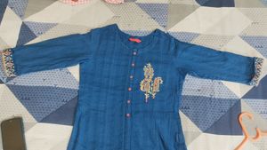 Anvita  Blue Cotton Kurti