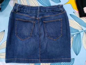 Classic Blue Denim Mini Skirt