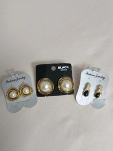 Pearl Earrings Set