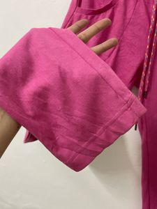 Vibrant Pink Wide Leg  Pants