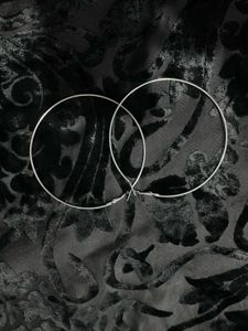 silver hoop earrings