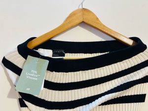 H&amp;M knit Striped Pencil Skirt( All new with tags)