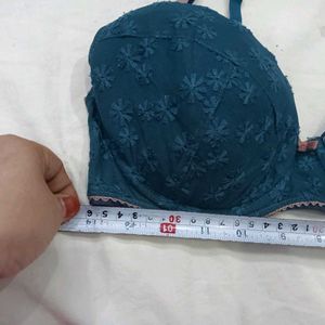 🥰 Teal Embroidered Bra