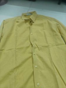 Men's Yellow Classic Button-Down Shirt