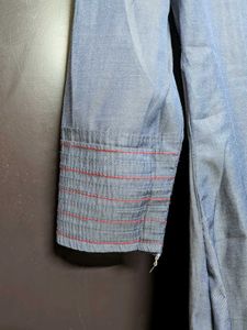 Stylish Blue Cotton Kurta