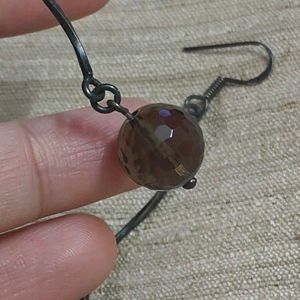 92.5 Elegant Smoky Quartz Drop Earrings