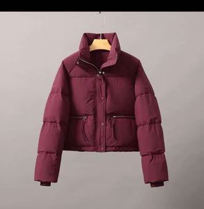 Burgundy Puffer Jacket