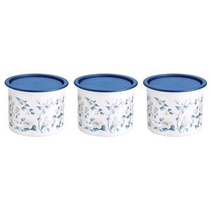 New Set of 3 Vintage Floral Storage Containers