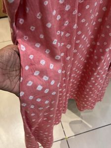 Peach Bandhan Kurta