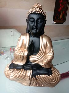 Golden And Black Finish Buddha Statue Three Set