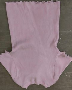 Zudio Ribbed T-Shirt for Girls | Trendy fit