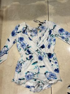 Floral Print Romper