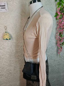 Cute Pink Button-Up Cardigan