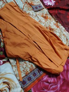 Beautiful Orange Printed Kurta