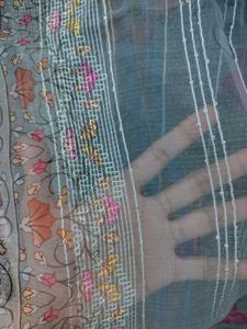 Floral Print and embroided Kurta Set