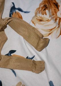 Chic Brown Shoulder Bag with Charms