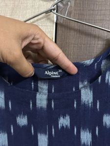 Stylish Blue Printed Kurta