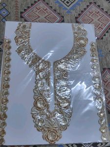 Embroidered Neckline Applique