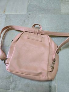 Cute Pink Backpack with Charms