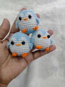 Cute Crochet Penguin keychain