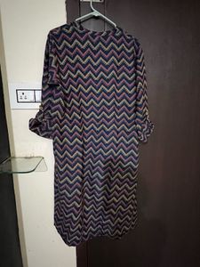 Stylish Chevron Print Kurta