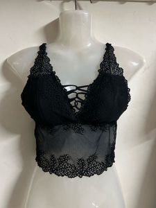 Lace Front Tie Bralette