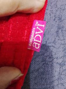 Red Embellished Blouse