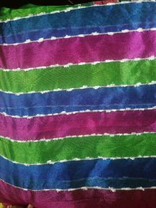 Beautiful Multicolour Saree With Free Gift