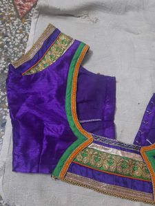 Vibrant Purple Embroidered Blouse