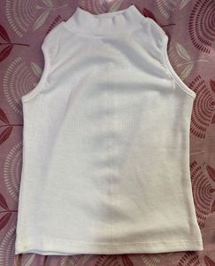 White Sleeveless Top