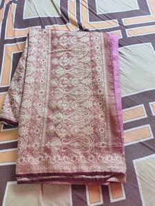 Elegant saree with stiched blouse