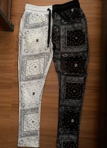 Split Bandana Print Joggers