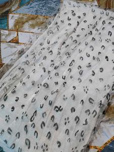 Sheer Leopard Print Dupatta double layer