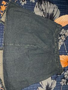 Mini Bow Denim Skirt