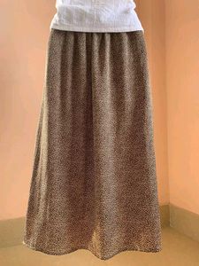 Animal Print Maxi Skirt