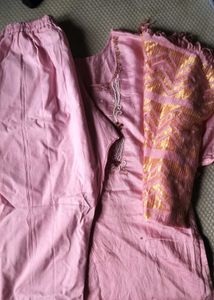 Pink Kurta Set with Dupatta