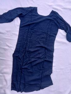 Elegant Navy Blue Embellished Kurta