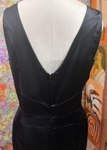 3 for 999 Elegant Black Satin Sheath Dress