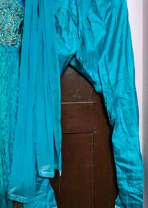 Teal Embellished Anarkali Dress