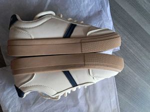Fashion Sneakers - White &amp; Blue Accents