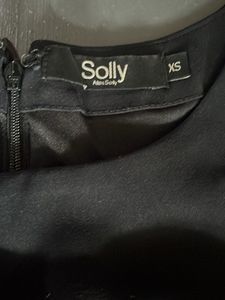 Allen Solly Classic Black Sleeveless Sheath Dress