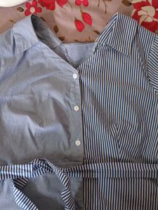 Blue Striped Shirt top