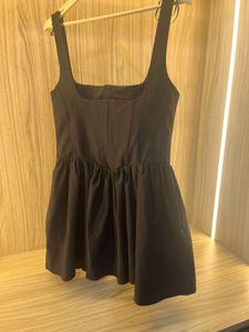 NEW. ZARA Chic Black Mini Dress