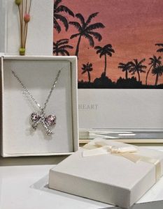 Trendung Cute Bow Necklace 🎀🤍🫶🏻