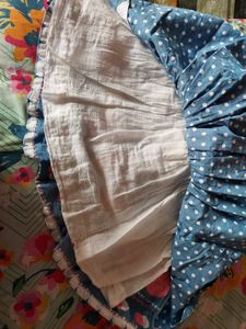 Pure Cotton Frilled Frock.