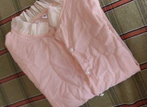 Chic Pink Button-Up Blouse
