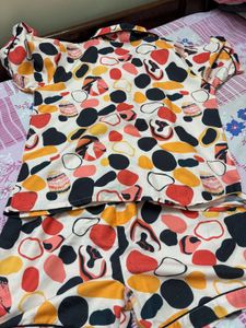 Cute Printed Pajama Set
