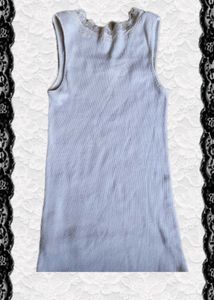 Lace Trim Ribbed Camisole Top