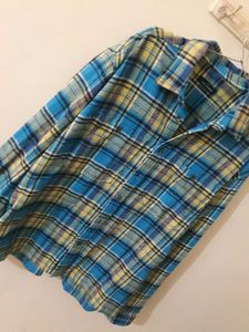Blue &amp; Yellow Plaid Flannel
