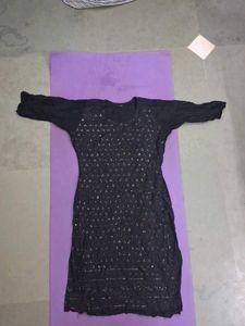 Sparkling Black Kurta